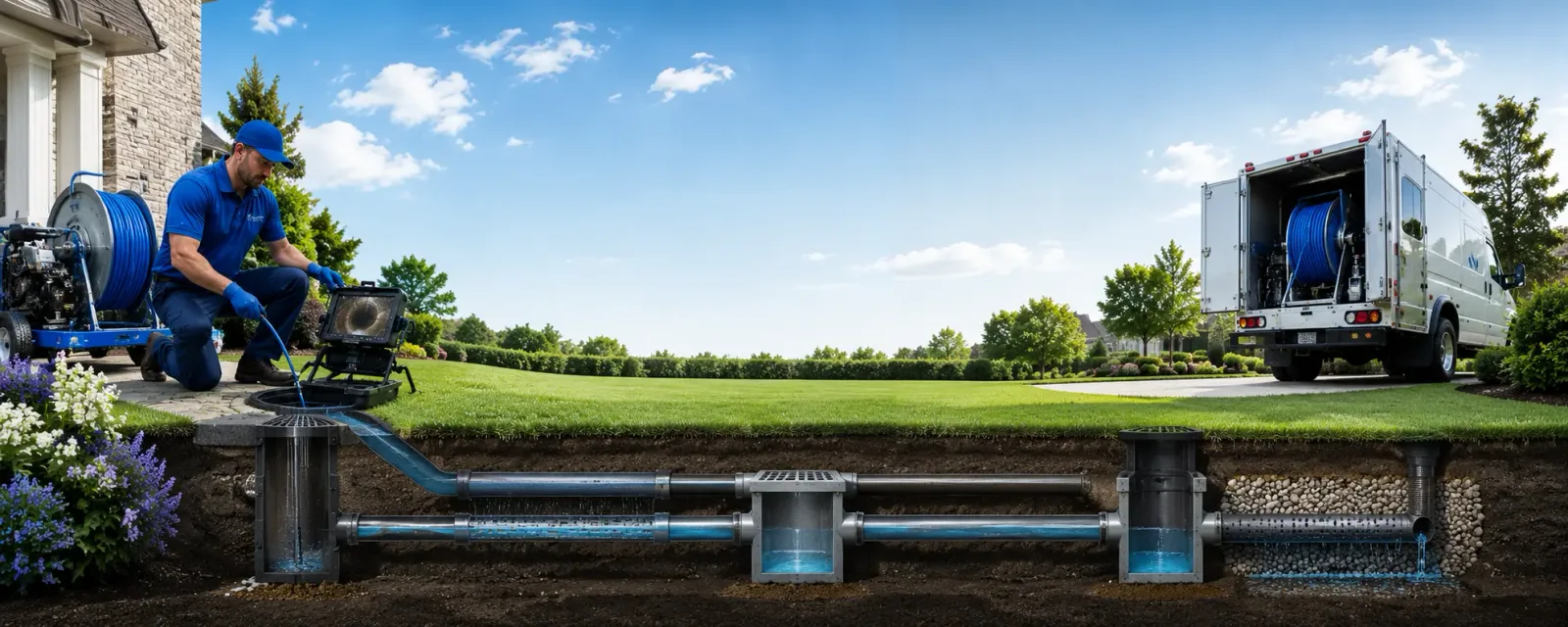 Outdoor drain cleaning information for Merritt, NC